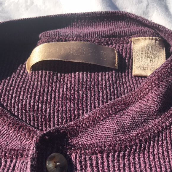 Cotton blend long sleeve XXL V-Neck with buttons by Imprints - Picture 5 of 13